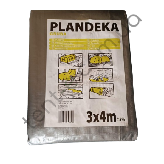 Тент Tarpaulin Plandeka Gruba 210 г/м2 3х4м (+-5%)