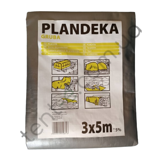Тент Tarpaulin Plandeka Gruba 210 г/м2 3х5м (+-5%)