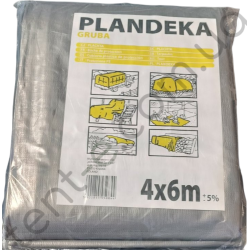 Тент Tarpaulin Plandeka Gruba 210 г/м2 4х6м (+-5%)