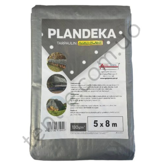 Тент Tarpaulin Plandeka 130 г/м2  5х8м (+-5%)