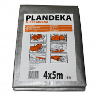 Тент Tarpaulin SUPER MOCNY  160 г/м2  4х5м (+-5%)