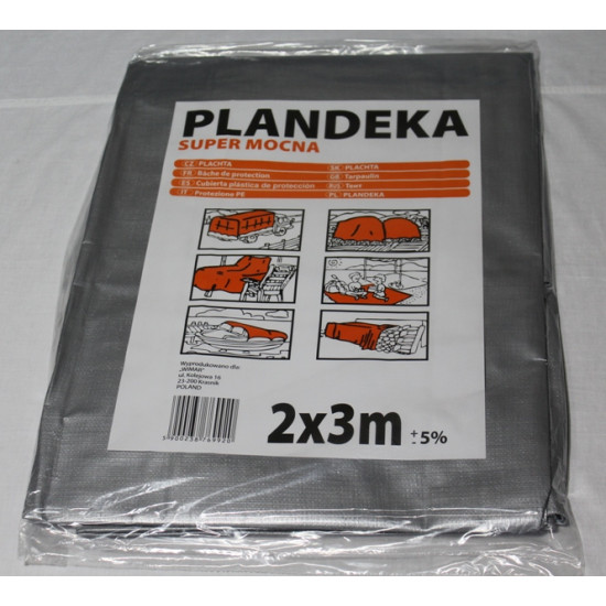 Тент Tarpaulin SUPER MOCNY 160 г/м2 2х3м (+-5%)